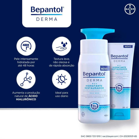 Bepantol Derma Balm Corporal Restaurador - 400 mL - Creme