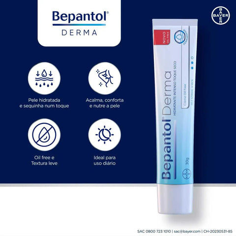 Bepantol Derma Hidratante  Pele Normal & Seca - 30 g - Creme
