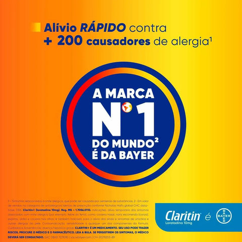 Claritin 10mg - 12 Unidades - Comprimido