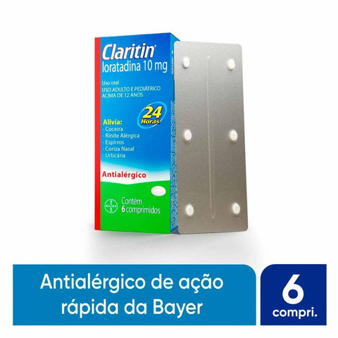 Claritin 10mg - 6 Unidades - Comprimido