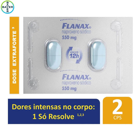 Flanax 550mg - 2 Unidades - Comprimido