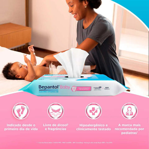 Lenço Umedecido Bepantol Baby 192 Unidades