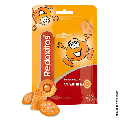 Vitamina C Redoxitos Laranja - 25 Unidades - Goma