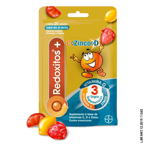 Vitamina C Redoxitos Mix de Frutas - 25 Unidades - Goma