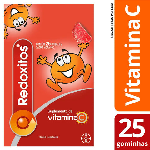 Vitamina C Redoxitos Morango - 25 Unidades - Goma