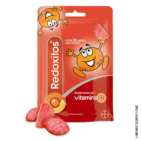 Vitamina C Redoxitos Morango - 25 Unidades - Goma