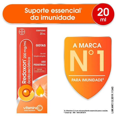 Vitamina C Redoxon 200mg - 20 mL - Gotas