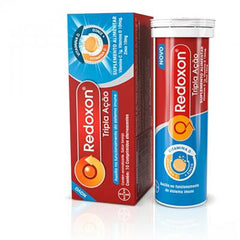 Vitamina C Redoxon Tripla Ação 1g + 10mcg + 10mg - 30 Unidades - Efervescente