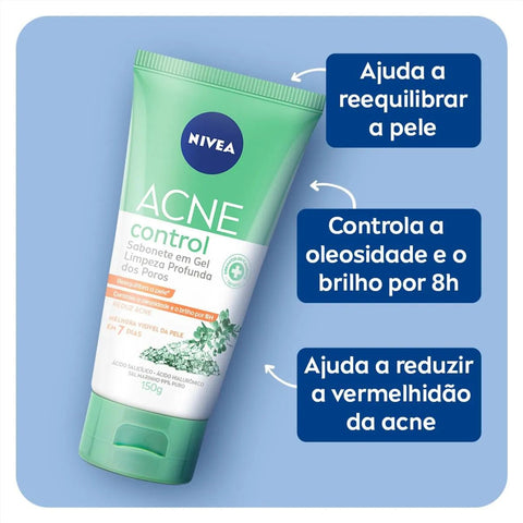 Acne Control Sabonete Nivea Gel 150G