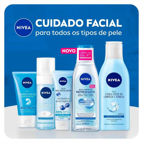 Água Micelar Nivea 7 em 1 - Linha MicellAir - 200 mL