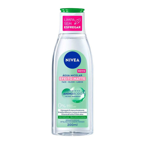 Água Micelar Nivea 7 em 1 - Linha MicellAir Matte - 200 mL