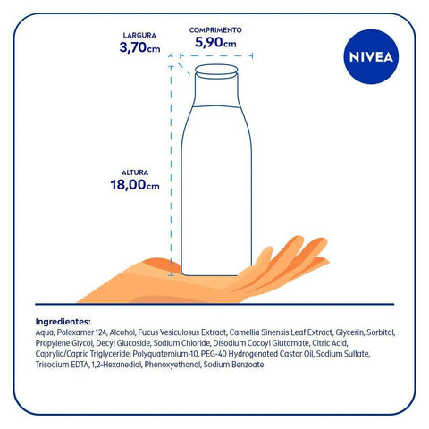 Água Micelar Nivea 7 em 1 - Linha MicellAir Matte - 200 mL