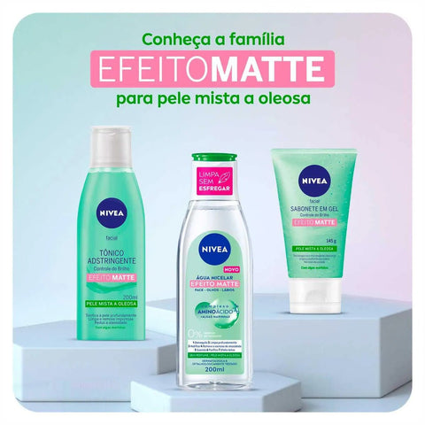 Água Micelar Nivea 7 em 1 - Linha MicellAir Matte - 200 mL