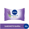 Sabonete Hidratante Nivea Lavanda e Óleos, Barra, 1 Unidade Com 85G