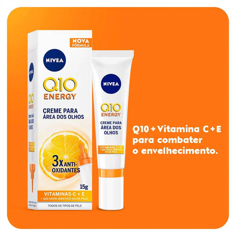 Creme Antissinais Nivea Para Área Dos Olhos Q10 Energy 15G