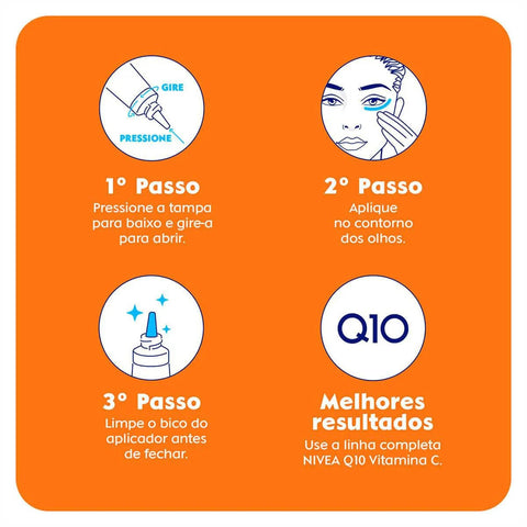Creme Antissinais Nivea Para Área Dos Olhos Q10 Energy 15G