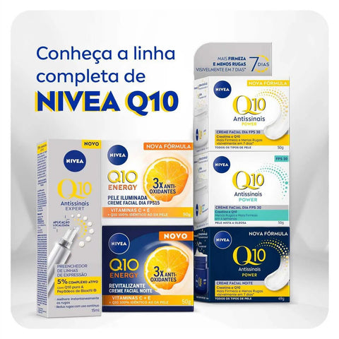 Creme Facial Nivea Q10 Energy Revitalizante Noturno 50G