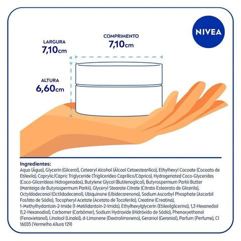 Creme Facial Nivea Q10 Energy Revitalizante Noturno 50G