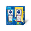 Kit Nivea Creme 3 Em 1 Anti-Idade Para Mãos 75G + Creme Hidratante 3 Em 1 Reparação Para M