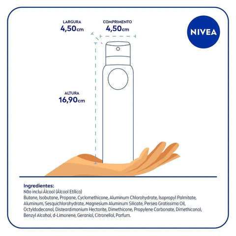Desodorante Antitranspirante Feminino Nivea Active Dry Fresh Aerossol Com 150Ml