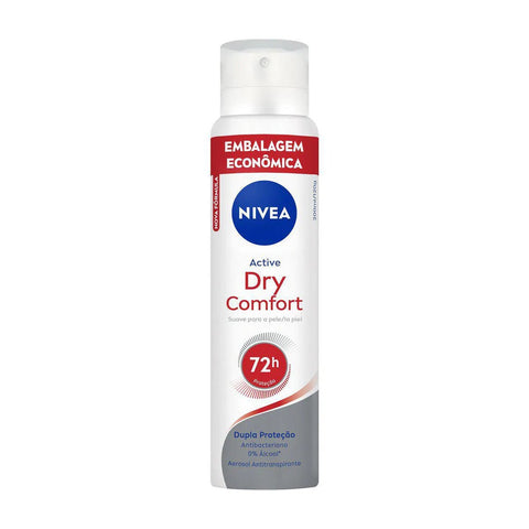 Desodorante Antitranspirante Feminino Nivea Dry Comfort Active, Aerossol, 1 Unidade Com 200Ml