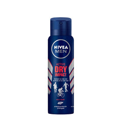 Desodorante Antitranspirante Masculino Nivea For Men Dry Impact Plus, Aerossol, 1 Unidade Com 150Ml