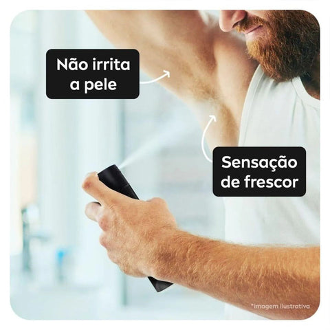 Desodorante Antitranspirante Masculino Nivea Men Deep Carvão Ativado Citrus, Aerossol, 1 Unidade Com 150Ml