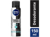 Beiersdorf Desodorante Antitranspirante Masculino Nivea Men Invisible For Black & White Fresh Aerossol, 1 Unidade Com 150Ml