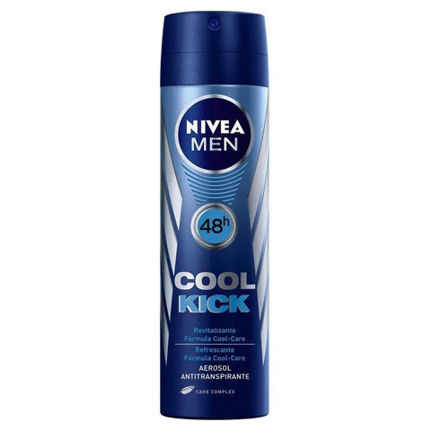 Desodorante Antitranspirante Nivea Men Cool Kick Aerossol, 1 Unidade Com 150Ml