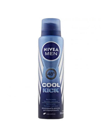 Desodorante Antitranspirante Nivea Men Cool Kick Aerossol, 1 Unidade Com 150Ml