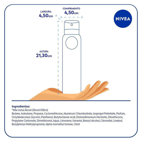 Desodorante Antitranspirante Nivea Protect & Care Aerossol, 1 Unidade Com 200Ml