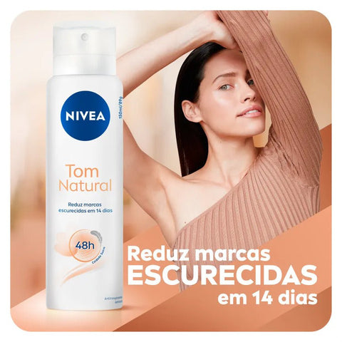 Desodorante Nivea Dermo Clareador 3 Em 1 - Aerossol, 1 Unidade Com 150Ml