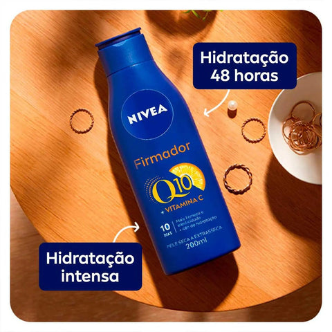 Hidratante Corporal Firmador Nivea Q10 + Vitamina C Pele Seca À Extrasseca 1 Unidade Com 200Ml