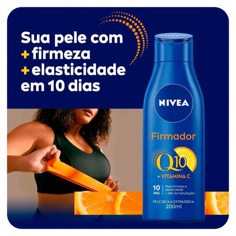 Hidratante Corporal Firmador Nivea Q10 + Vitamina C Pele Seca À Extrasseca 1 Unidade Com 200Ml