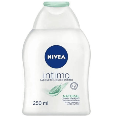 Sabonete Íntimo Feminino Nivea Natural Óleo de Jojoba, Líquido Com 250Ml