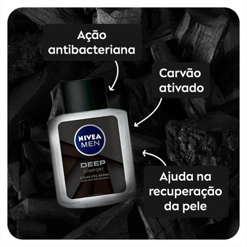 Loção Pós-Barba Nivea Men Deep Confort Com 100Ml