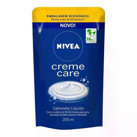 Sabonete Corporal Nivea Creme Care Líquido, Refil, 1 Unidade Com 200Ml