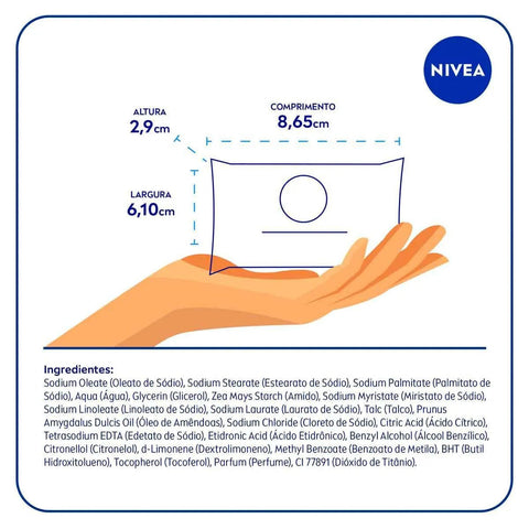 Sabonete Nivea Antibacteriano 3 Em 1 - Barra, 1 Unidade Com 85G