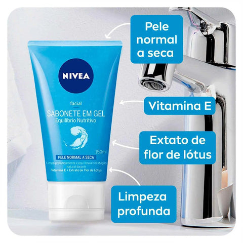 Sabonete Nivea Facial Limpeza Pele Normal 150 Ml