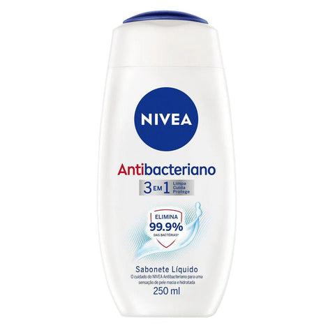 Sabonete Nivea Líquido Antibacteriano 3 Em 1 Frasco 250 Ml