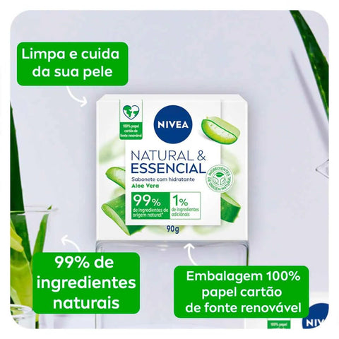 Sabonete Nivea Nat&Ess Aloe Vera 90G