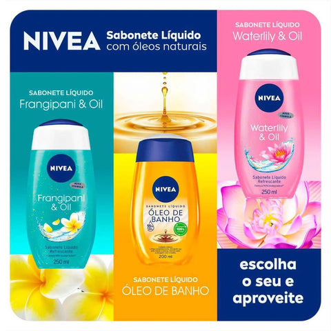 Sabonete Nivea Óleo Para Banho Líquido Com 200Ml