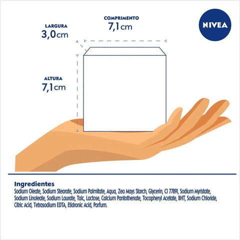 Sabonete Nivea Pure Milk Sensitive Barra, 6 Unidades Com 90G Cada, Leve Mais Pague Menos