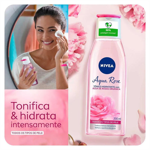 Tonico Nivea Líquido Facial Aqua Rose 200 Ml