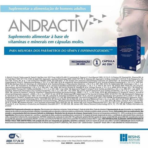 Andractiv 30 Unidades - Cápsula