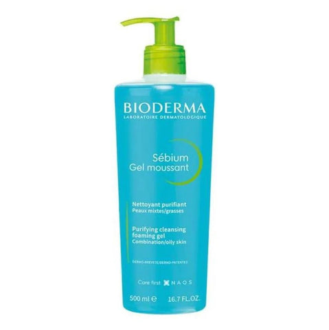 Bioderma Sébium Gel de Limpeza Pele Acneica e Oleosa Azul - 500ml
