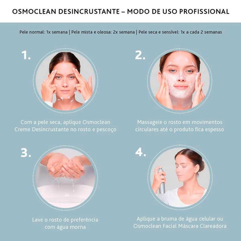Creme de Limpeza Facial Esthederm Paris L'osmoclean Douce Desincrustante Com 75ml