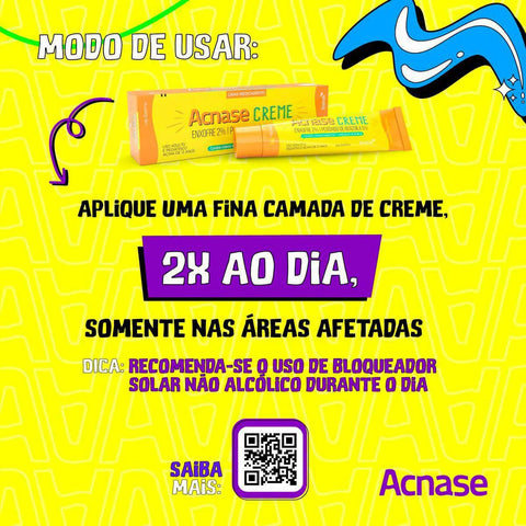 Acnase 50mg/g + 20mg/g - 25 g - Creme