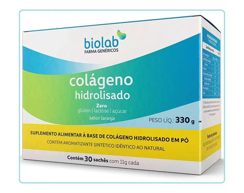 Colágeno Hidrolisado (Biolab) 11g - 30 Unidades - Sachê