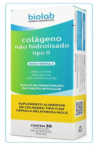 Colágeno Tipo II (Biolab) 30 Unidades - Cápsula